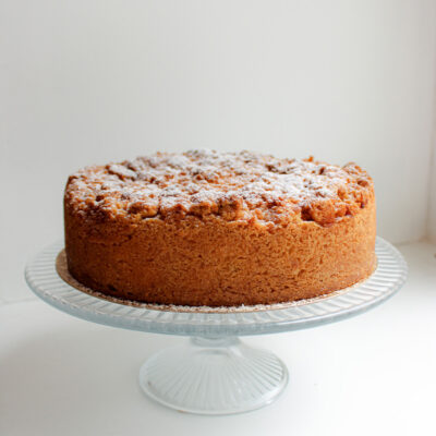 Appel kruimel taartje