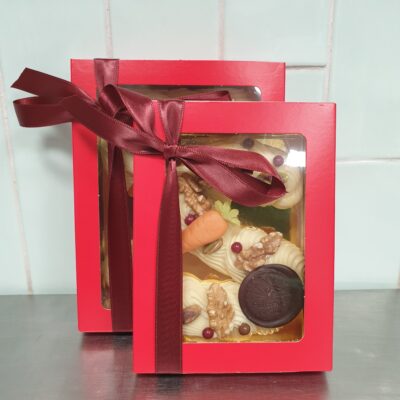 Chocoladeletter S wit klein