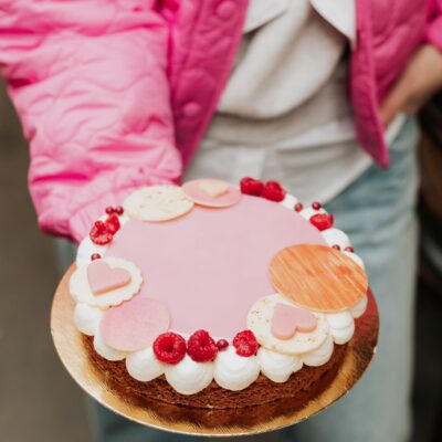 Framboos citroen sloffentaart